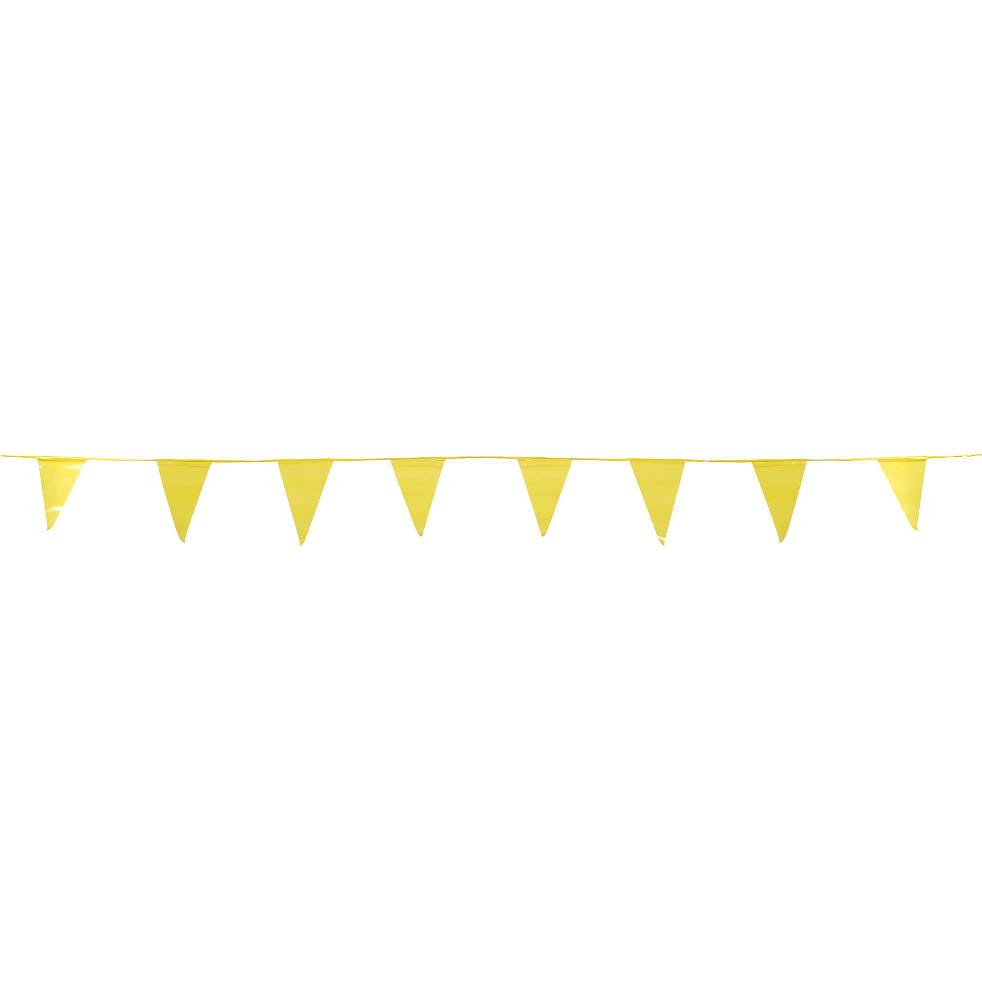 Mutual Industries 15991-41-0 100’ Yellow Pennant Flags Super 10/Box